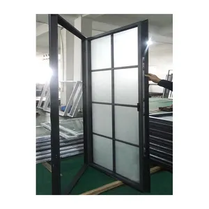 KDSBuilding French Style Bathroom Aluminum Profile Thermal Break Single Entry Casement Others Doors