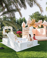 Vente en gros de fosse à balles avec maison à rebond blanche Ensemble de jeux souples pour tout-petits Jouets de jeux souples en mousse Équipement de jeux souples