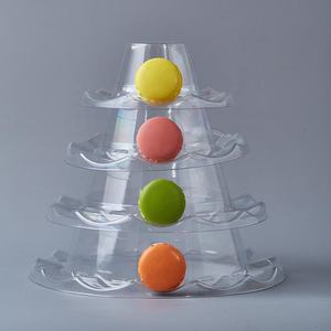 Nuevo Diseño de Soporte para Macarons de 4 Niveles con Empaque Frontal para Exhibición en Fiestas de Cumpleaños y Bodas - Product Image 4