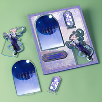 Support de table en acrylique transparent personnalisé, détachable, avec illustration pleine page, impression recto-verso, charme anime Miku