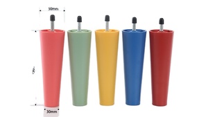 กลอนแขวนแบบสกรูขาตู้พลาสติก ABS ปรับขาได้สำหรับ M8 - Product Image 3