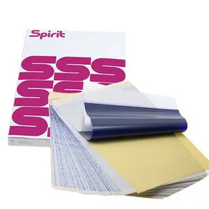 Großhandel 100 Blatt/Karton A4 Größe Spirit Einweg-Transfer-Schablonen papier für Tattoo-Thermo kopierer
