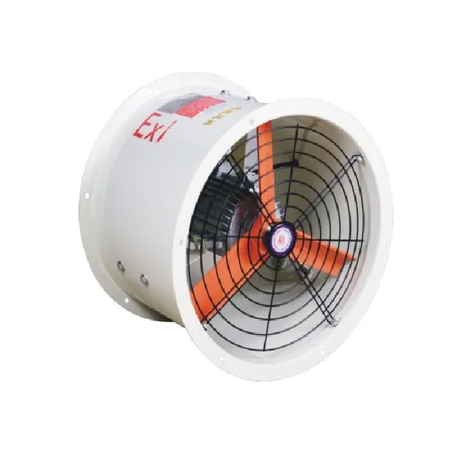 Yüksek akış hızı havalandırma egzoz fanı patlamaya dayanıklı eksenel akış fanı AC duvar tipi Fan 220V/380V 2900r/dak dökme demir 4560m 3/h Ce,rohs