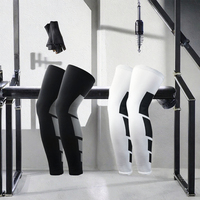 Manchons de compression respirants, élastiques, fins et antidérapants pour les genoux, protection complète et soulagement de la douleur pour le basketball, le football et la marche à quatre pattes