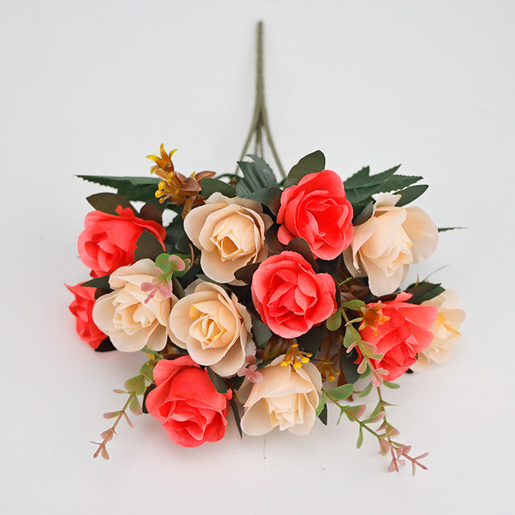 12 fleurs d'automne rose orange