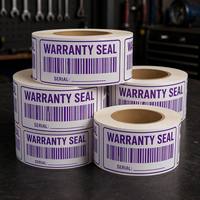 Étiquette de sécurité en vinyle, impression personnalisée de code QR et code-barres, autocollant anti-contrefaçon avec forte adhérence et design personnalisable