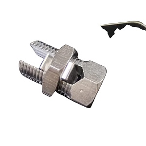 Pince à fil à boulon fendu en cuivre connecteur de mise à la terre électrique boulon fendu en laiton étamage - Product Image 6