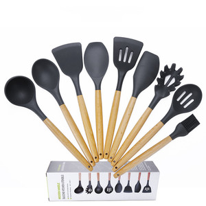 Utensilios de cocina conjunto de utensilios de cocina 11 pieza-utensilios de cocina con madera de bambú <span class=keywords><strong>asas</strong></span> para utensilios - Product Image 2