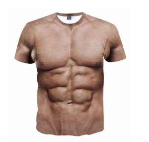 T-shirts imprimés en 3D tendance pour hommes, manches courtes, fitness, corps musclé, t-shirt 3D pour <span class=keywords><strong>homme</strong></span>, streetwear, tee-shirt d'été décontracté, haut à <span class=keywords><strong>tatouage</strong></span> - Product Image 5