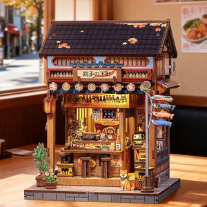 Sujetalibros de Madera, Kit de Modelo de Tienda de Flores, Rompecabezas 3D Hecho a Mano, Decoración de Escritorio para Oficina en Casa, Regalo Creativo para Adultos - Product Image 4