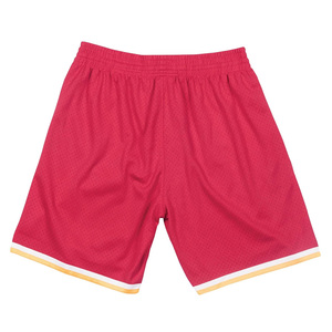 Pantalones Cortos Deportivos Rojos de Malla para Hombre, Cintura Elástica, Impresión por Transferencia de Calor, Logotipo Personalizado, Pantalones Cortos de Baloncesto, Servicio OEM - Product Image 2