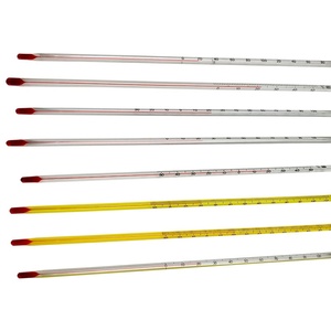 Thermomètres à eau en gros certifiés à l'alcool, avec liquide rouge et tige en verre, pour impression, cuisson et peinture, fonctionnalités 0-100 - Product Image 1