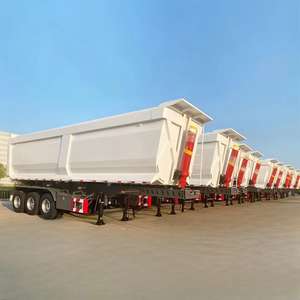 Remolque de Camión Semirremolque Volquete en Forma de U de 3-4 Ejes y 60-80 Toneladas Personalizado para la Venta - Product Image 4