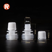Capuchon de poche souple à bec verseur de 8 mm, écologique, durable, réutilisable, léger et anti-fuite, de qualité alimentaire, pour jus pasteurisé