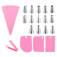 Douilles en acier inoxydable pour la décoration de gâteaux, accessoires de cuisine, y compris poche à douille, ensemble de pâtisserie, douille à confiserie