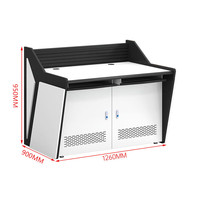 Centre de commande de répartition Console de salle de contrôle Console Table multimédia Table de diffusion Podium avec double piédestal sous-bureau