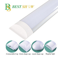 ISO9001 cri80 110lm/w sans scintillement 110V 230V 600mm 120cm 1200mm 1500mm luminaire 18w 27w 36w 54w 2 deux lignes de tube linéaire menée