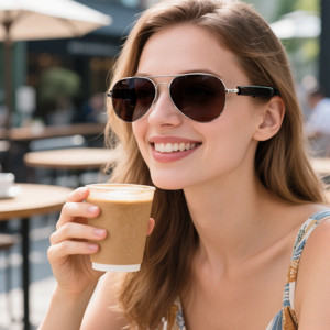 2025 Ventas calientes AI Traducción en tiempo real Gafas inteligentes Reproductor de música plegable Reconocimiento automático BT Llamada de voz Unisex - Product Image 3