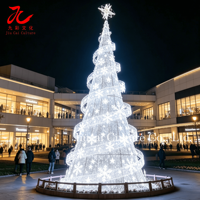 Arbre de Noël géant à LED avec structure métallique, décoration extérieure pour les fêtes et les cérémonies, idéal pour les centres commerciaux, design durable et imperméable