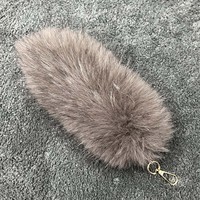 Pendentif queue de renard pour sac, sac d'école, imitation fourrure, porte-clés de voiture en peluche, bijou à motif animal