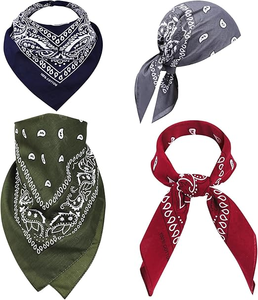 Wholesale Cheap Custom Paisley Bandana Double Sided Printed Headwear Custom Bandana Promotional <b>Gift</b> Supply Items Global - Product Image 5