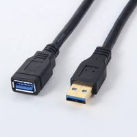Cable de Extensión USB 3.0 de Alta Velocidad 5Gbps, 1M, Macho a Hembra, con Conductores de Cobre Puro y Blindaje Trenzado para Computadora/Impresora