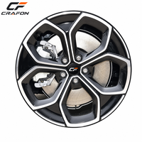 Jantes forgées CF 18 19 20 pouces 5x108 PCD pour voitures particulières, compatibles avec Smart 1 3, jantes dorées, fabrication ODM