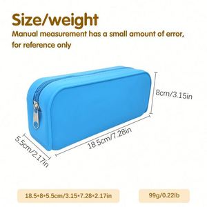 Eco-Friendly <b>Water</b> Resistant Silicone Durable Foldable Lightweight Portable Makeup Case Zipper Closure Fashion Cosmetic <b>Pouch</b> - Product Image 3