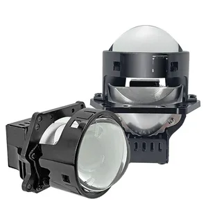 Led Projector 2.5 Inch 12v Double Light Hi/lo Beam Led Laser Lens Projector Lens Headlight For Cars Auto Lighting System