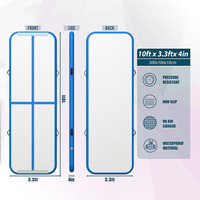 Tapis de gymnastique gonflable personnalisé pour la gymnastique, 3M 4M 5M 6M, avec pompe à air, pour les clubs, les écoles et l'usage domestique