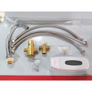 อ่างล้างมือสแตนเลสแบบใช้เข่าเหยียบ พร้อมแผ่นกันน้ำกระเด็น ติดผนังสำหรับใช้งานเชิงพาณิชย์ อ่างล้างมือสุขอนามัย - Product Image 4