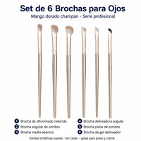 Pinceau de maquillage de précision JIY OEM pour eye-liner incliné, ombre nasale et sourcils, outil de maquillage de haute qualité, ensemble de pinceaux de maquillage
