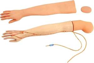 Высокореалистичный тренажер для тренировки в руке манекен для инъекций, набор для обучения флеботомии и венепункции, симулятор с детектором вен - Product Image 3