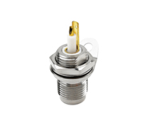 Conector Coaxial WSARK Eléctrico RF TNC Hembra Triaxial Tipo Recto para Montaje en Panel