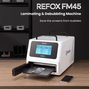 Machine de débullage par laminage Refox FM45 pour <span class=keywords><strong>écran</strong></span>s plats et incurvés jusqu'à 12,9'' avec compresseur d'air intégré et pompe à vide pour la réparation d'<span class=keywords><strong>écran</strong></span>s - Product Image 2