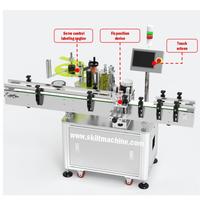 Machine d'étiquetage automatique de bouteilles rondes SKILT avec fonction de positionnement fixe, applicateur d'étiquettes, fabricant depuis 1998