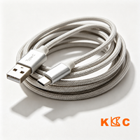 Kabel USB Pengisian Cepat Tahan Lama, Kabel Sinkronisasi Data OEM, Kabel Pengisian USB dengan Logo Custom untuk Ponsel Tablet Grosir