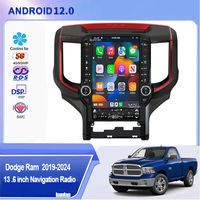 Android Tesla Style autoradio multimédia écran tactile pour Dodge Ram 1500 2500 3500 Auto Stereo GPS Navigation
