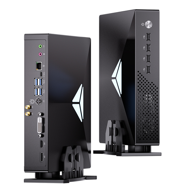 Mini PC Gaming Intel Core I9-9900T RTX 3050 8G Ray Tracing DLSS 8K Output Metal Chassis PC for Financial Trading Office