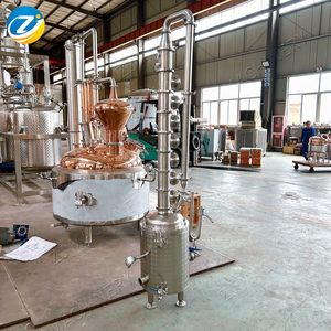 ZJ 20L Moonshine Mini Tipo Compacto Todo Acero Inoxidable Columna Alta Hogar todavía Destilador <span class=keywords><strong>de</strong></span> Alcohol para Brandy Gin - Product Image 4