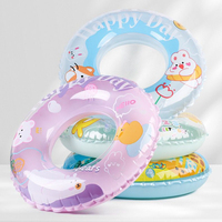 Couverture colorée anneau de natation gonflable flotteur de piscine pour bébé sans air pour enfants Tube utilisation dans la piscine d'eau