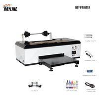 Impresora Digital de Camisetas RAYLINE 3D DTF Totalmente Automática, 1-8 Paletas, Transferencia Térmica Directa a Película para Algodón, Poliéster y Mezclilla
