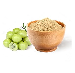 Poudre de feuilles d'Amla de qualité supérieure, dérivée de la plante Emblica Officinalis, matière première végétale botanique, approvisionnement en vrac, première qualité, en bouteille - Product Image 3
