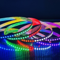 Tira de Luz LED WS2812B DC5V RGBIC Programable Direccionable Píxel RGB RGBW 30 60 144 Resistente al Agua IP20 IP65 IP67 IP68 10MM 12MM 5M