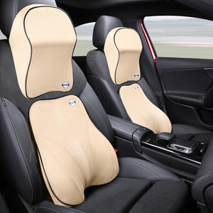 หมอนรองคอในรถยนต์แบบดีไซน์เนอร์ ชุดหมอนรองศีรษะและหลังสำหรับคนขับ ทำจากเมมโมรี่โฟม ช่วยรองรับหลังและคอขณะเดินทาง - Product Image 4