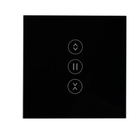 Interrupteur intelligent Wi-Fi pour rideaux, commande vocale Alexa, minuterie, télécommande, panneau tactile rétro, 10A 250V pour moteur de volet roulant