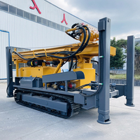 Pompe de forage de puits d'eau portable JDT JDQZ-600 à moteur diesel haute puissance, sur chenilles tout-terrain, profondeur max. 600 m pour zones isolées