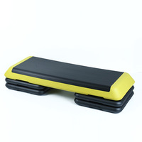 Plateforme de step aérobique personnalisable de 110 cm, hauteur réglable, antidérapante, stable, pour la remise en forme, l'exercice physique, la salle de sport, l'entraînement à domicile