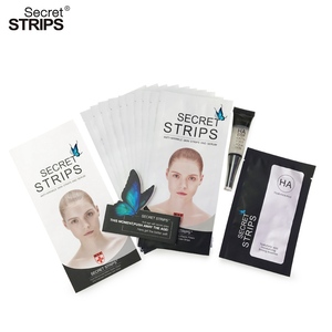 Mascarilla Facial de Biocolágeno en Láminas de Cristal con Vitamina E, Parches Curativos Antiarrugas, Tiras de Cuidado <span class=keywords><strong>para</strong></span> Arrugas en la Frente - Product Image 6