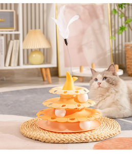 Çılgın top Disk interaktif eğlence plaka hareketli pikap oyun Disk pikap kedi komik <span class=keywords><strong>Pet</strong></span> oyuncaklar peluş malzemeden yapılmış - Product Image 6